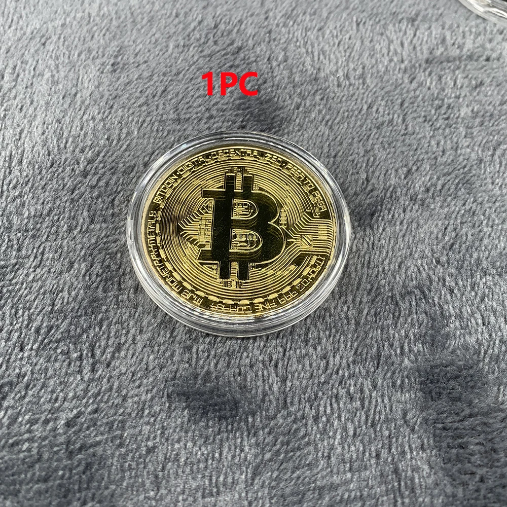 Gold Plated Bitcoin Coin Collectible Art Collection Gift Physical  Commemorative Casascius Bit BTC Metal Antique Crafts Imitation - AliExpress