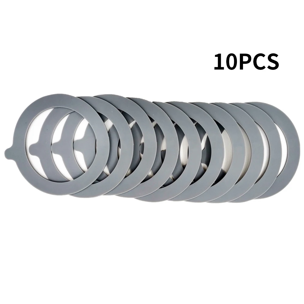 10 Pcs Silicone Replacement Gasket Airtight Rubber Seals Rings for Glass Clip Top Jars Storage Containers Home Accessories kitchen food storage jars