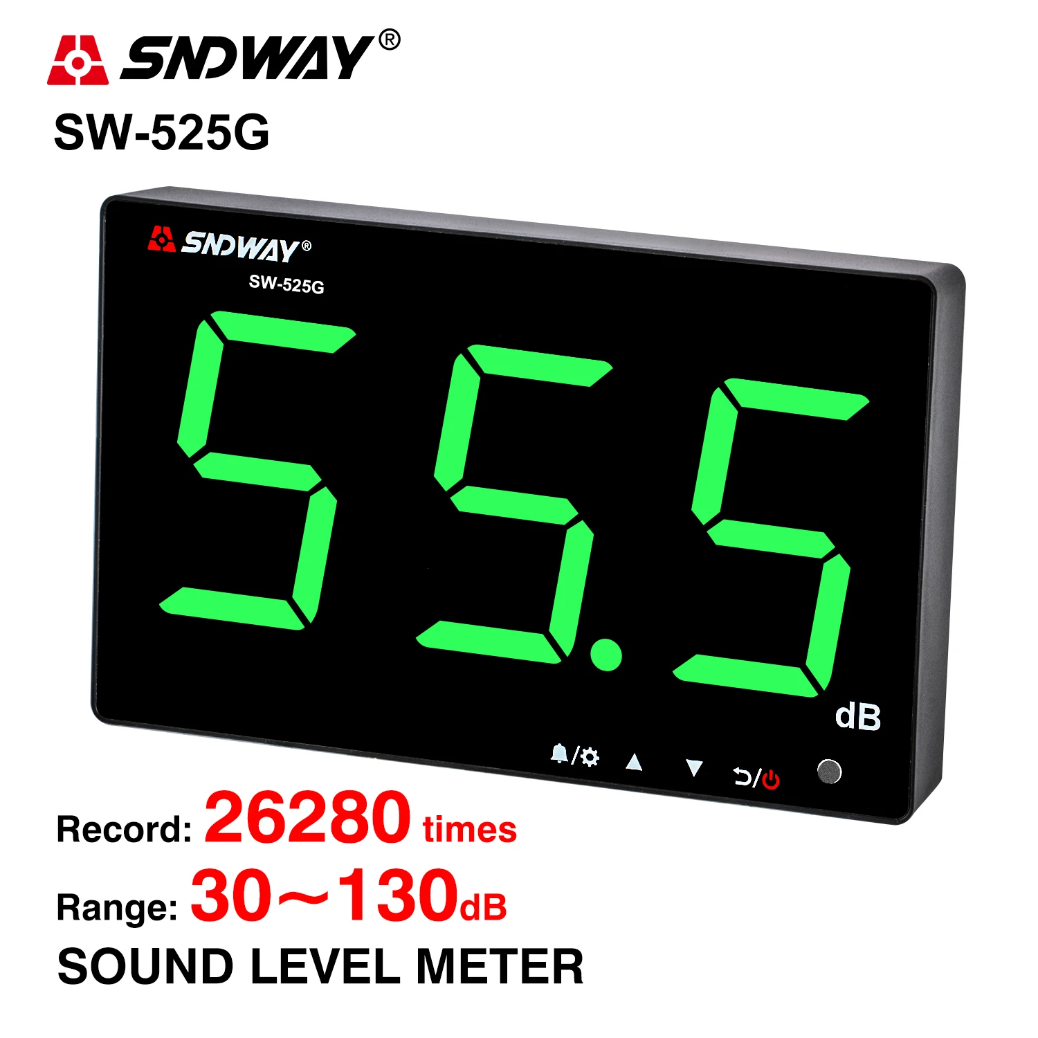 

SNDWAY Digital Sound Level Meter Audio Level Meter Sonometro Sound Meter Decibelimetro 30-130dB db Meter Portable Noise Meter