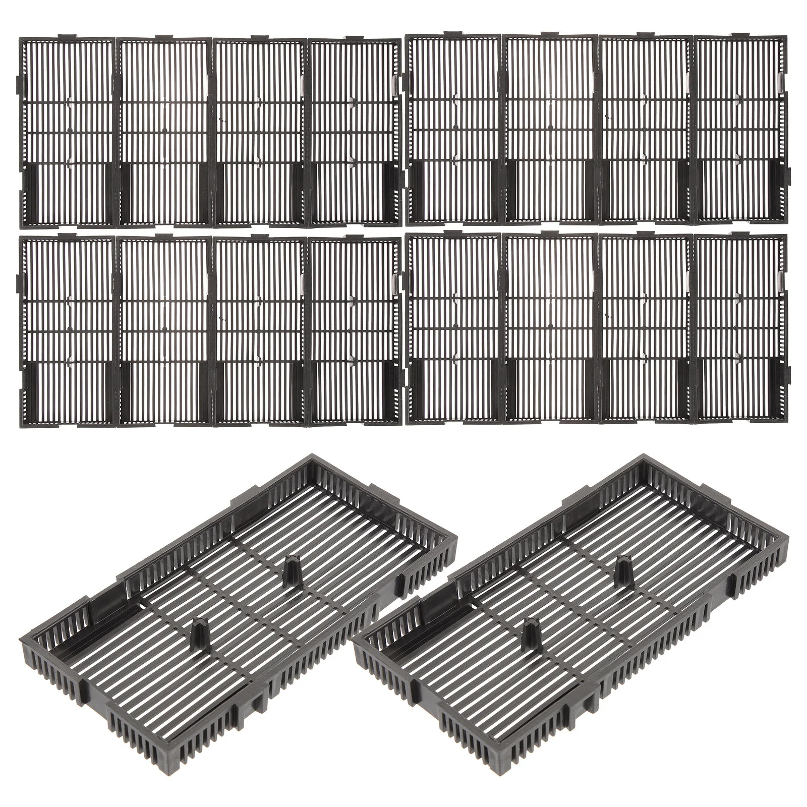 

20pcs Professional Landscapeing Sand Screen Fish Tank Bottom Filter Plate Aquarium Grid Segregation Board