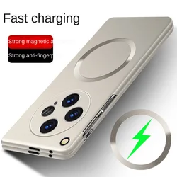 Ultra-Thin Magnetic Phone Case with Slim Bezels and Camera Protection for OnePlus Open (Gold)