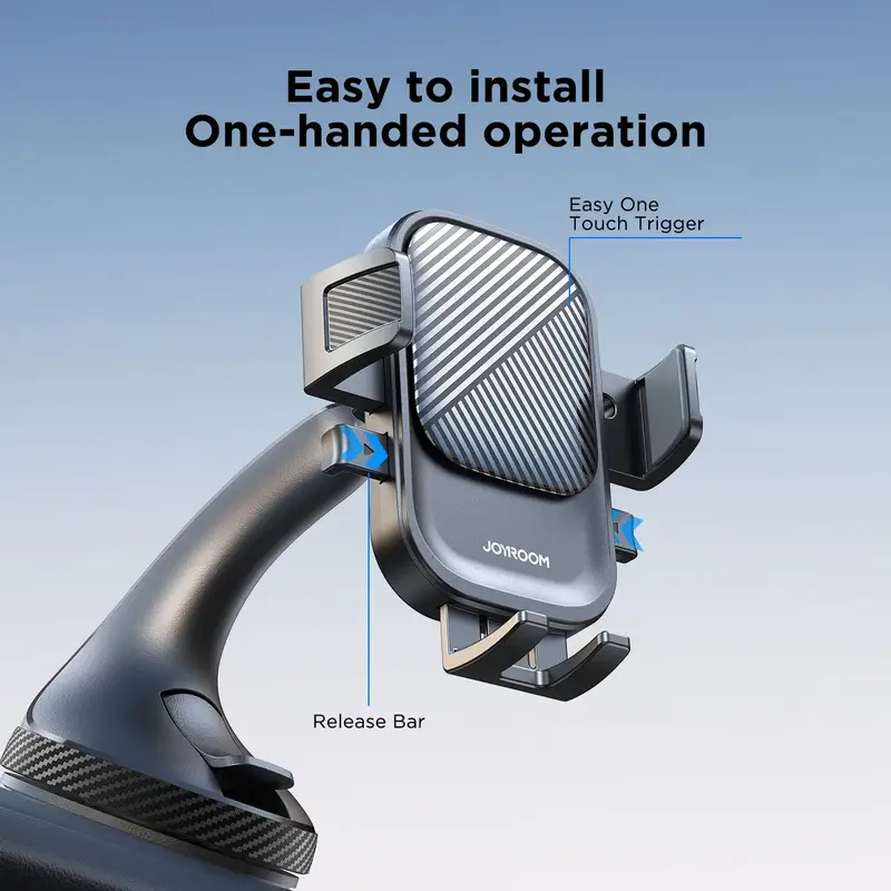 Joyroom Car Phone Holder Mount Car Strong Suction Hands-Free Universal Cell Phone Stand For Dashboard/Windshield 360° Rotation - Image 5