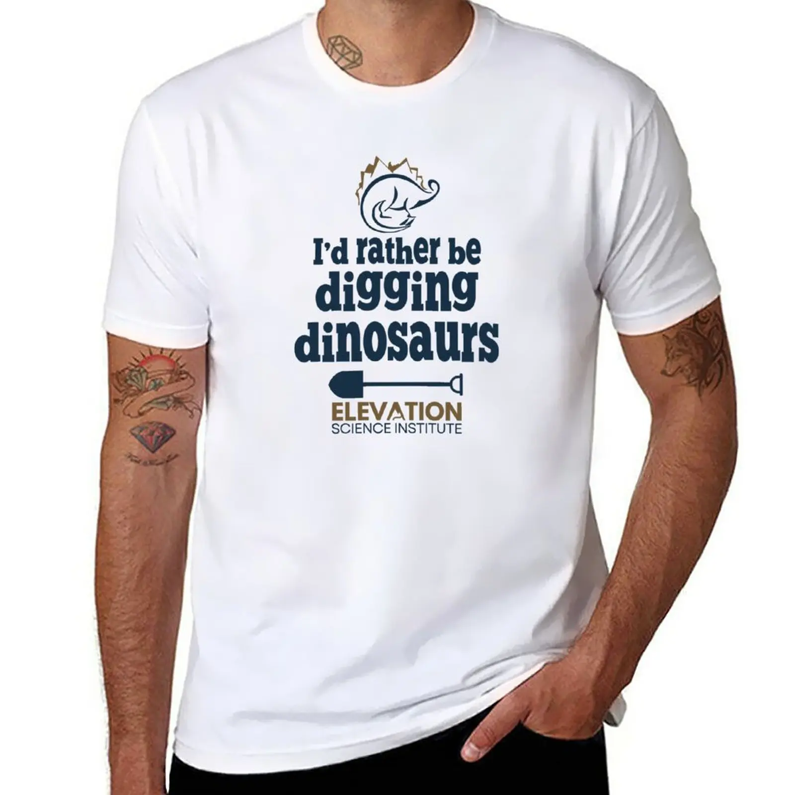 

New I'd Rather Be Digging Dinosaurs T-Shirt cute clothes plus size tops sweat shirt mens graphic t-shirts funny