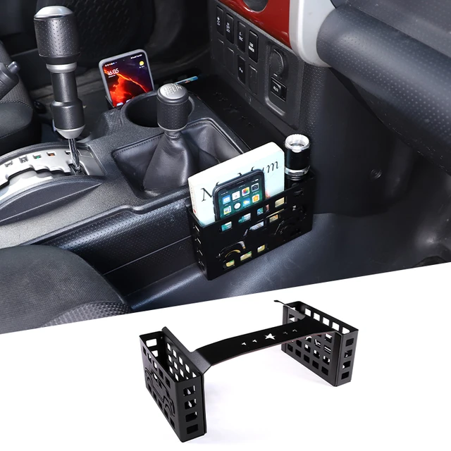 Toyota Fj Cruiser Accessoires Intérieur  Boîte de rangement de coffre de  voiture en alliage d'aluminium-Noir-Aliexpress