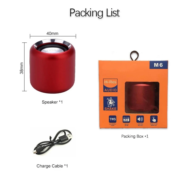 Mini Bluetooth Speaker - Wireless Portable Stereo Sound with Dual Pairing & Built-in Microphone