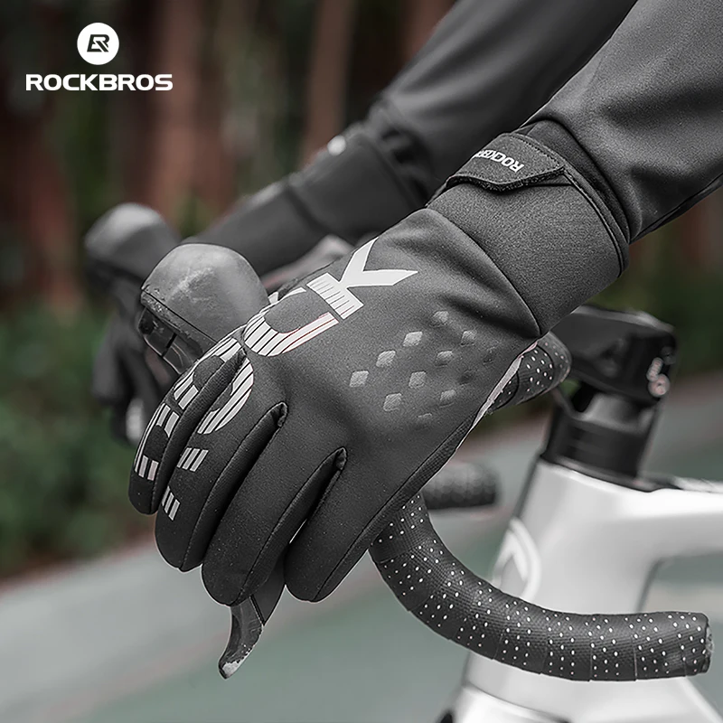 ROCKBROS Touch Screen Waterproof Thermal Cycling Gloves