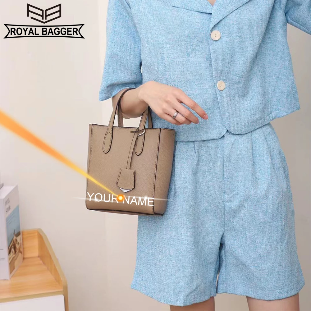 

Royal Bagger Handbag for Women Genuine Cow Leather Fashion Shoulder Bag Large Capacity Top Handle Bag Casual Crossbody Bag 70327