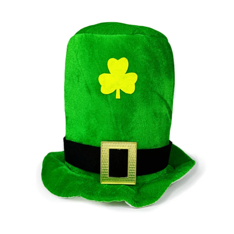 New Man Wom Irish Carnival Top Hat Ireland National holiday St Patrick's Clover Hat Green Party Performance stage Tall