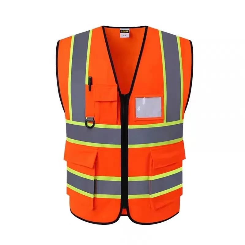 Customizable High visibility Vest Safety Vest for Construction Workers Night Safety Work Clothes