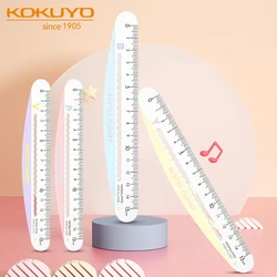 Kokuyo Pastel Planet 15cm Ruler Cute Color Wave Line Scale Transparent Straight Liner Rule Office School A7295
