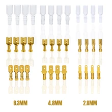 

100PCS 6.3/4.8/2.8mm Female/Male Spade Terminals Butt Wire Connectors Crimp Terminals Seal Crimping Connector set