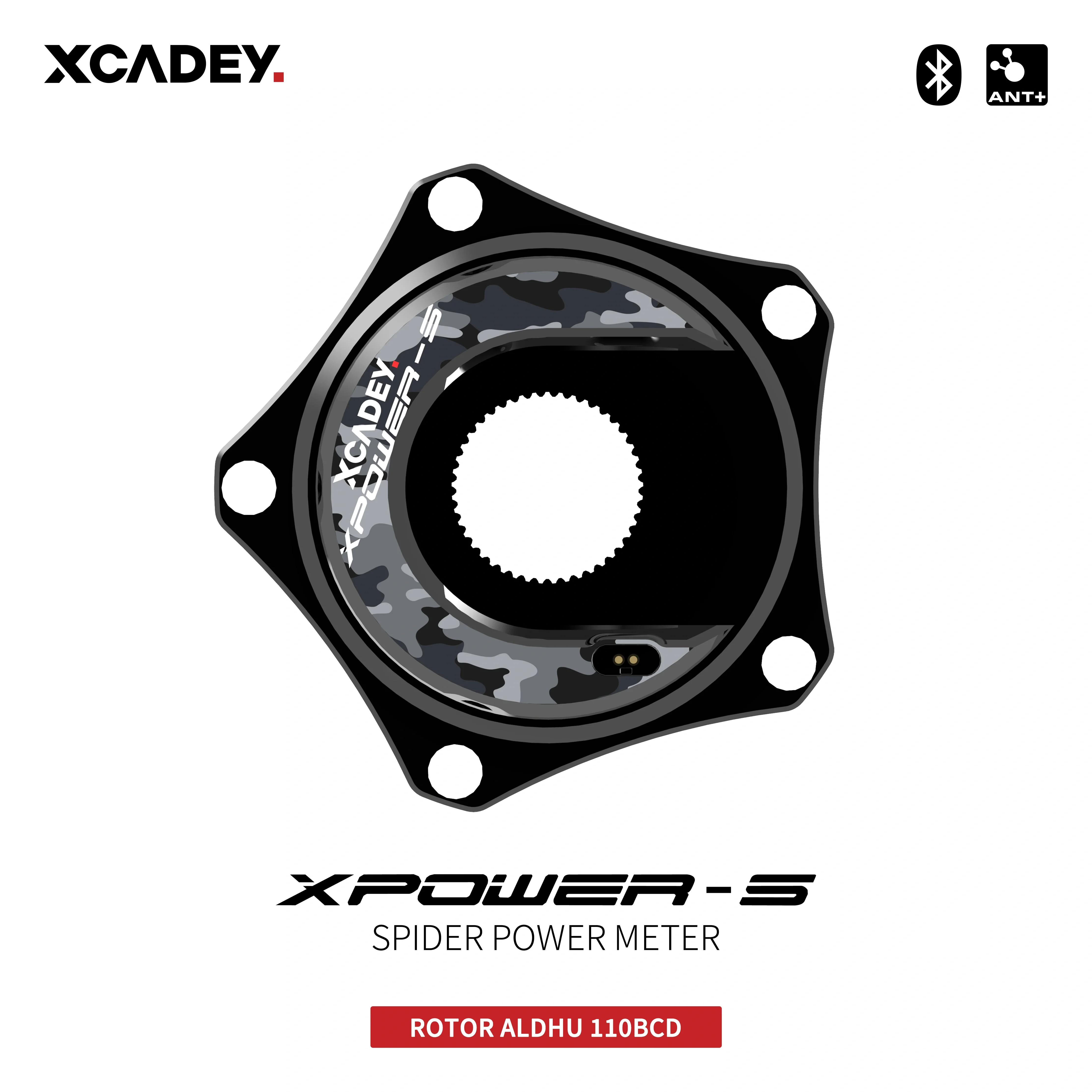 Xcadey-マウンテンバイク用のスパイダーパワーメーター,クランク