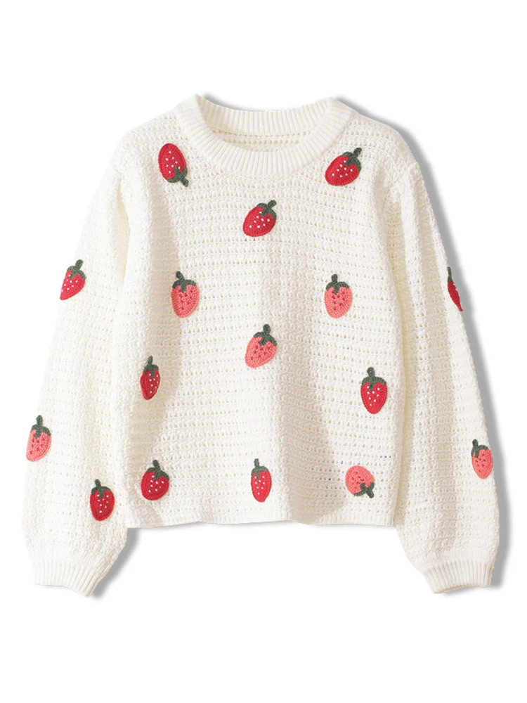 Strawberry sweater zara Outlet