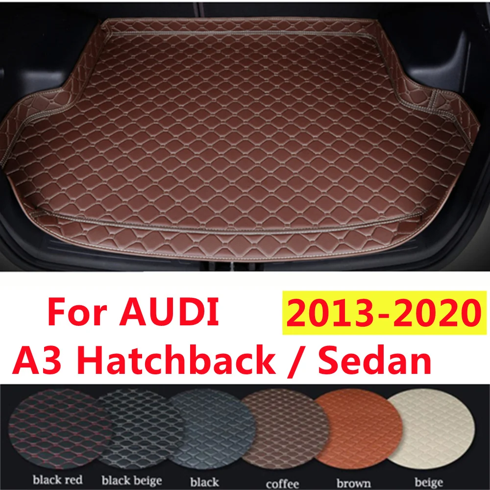 

Автомобильный коврик для багажника SJ, высокая сторона, подходит для AUDI A3 2020 2019 2018 2017 2016-2013, автомобильные аксессуары, Задняя подкладка для груза, коврик