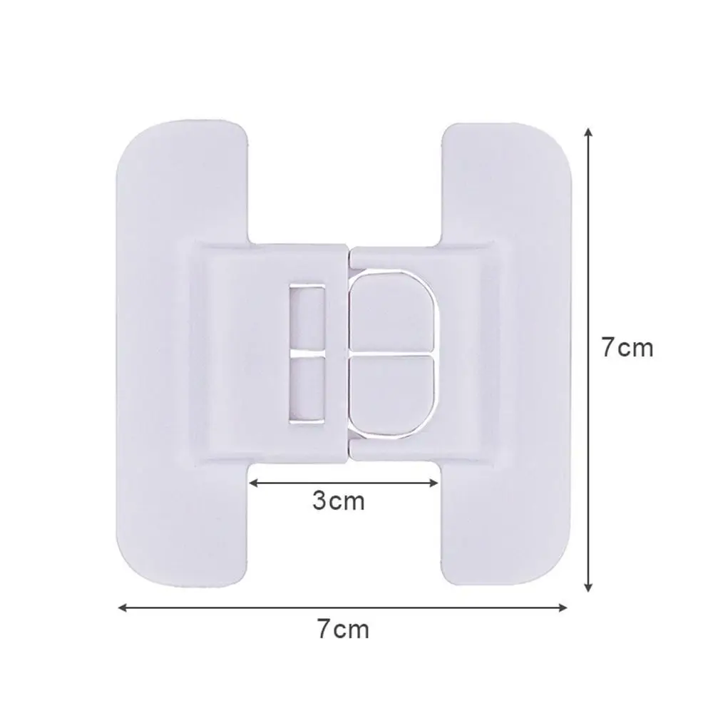 White ABS Safety Lock for Refrigerator Doors