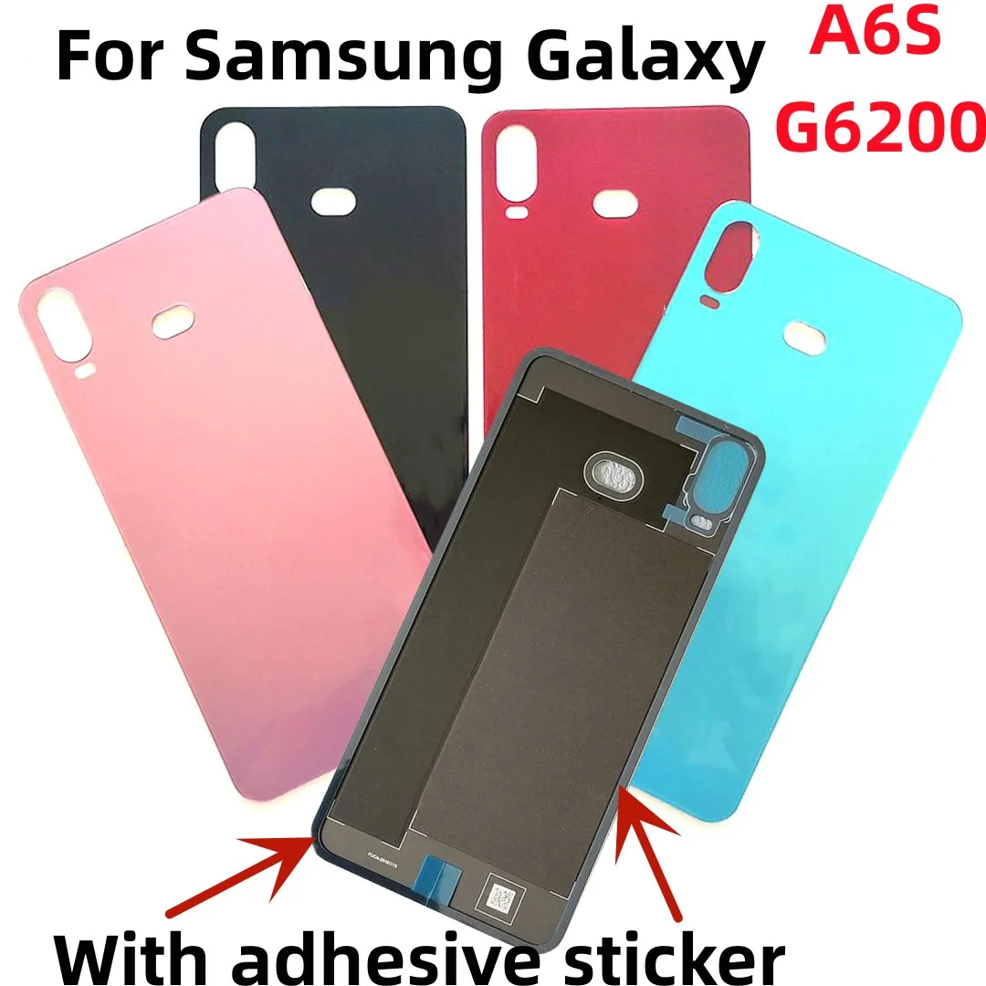 

Back Cover Glass Replacement For Samsung Galaxy A6S SM-G6200 Phone Battery Back Cover case Rear Door Housing Case Back cover