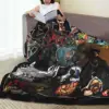 Rod Wave Hip Hop Rapper Blanket Cover Singer Last Lap Album Flannel Throw Blanket Portable Lightweight Multi-function Thin Quilt 3