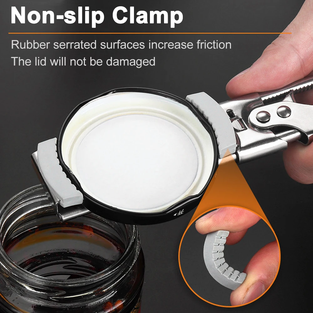  TOPINCN Jar Opener Adjustable Stainless Steel Can