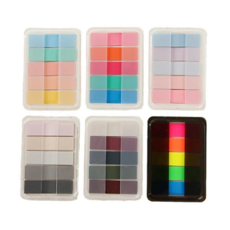 6Packs/Set Transparent Sticky Notes Self-Adhesive BookMarker Annotation Reading Book Clear Tab  Kawaii Cute Stationery 6