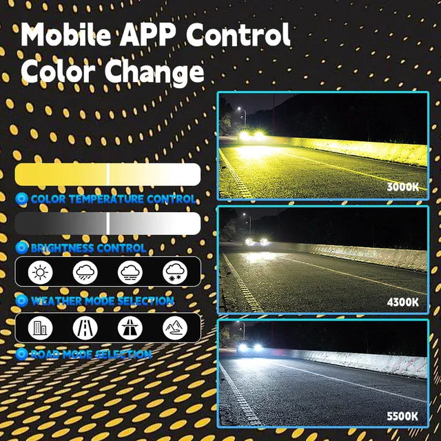 APP Control LED Headlights 3