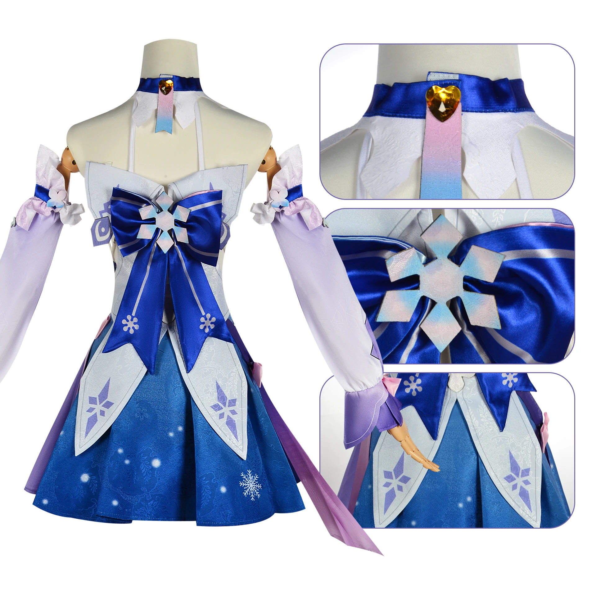 Honkai Star Rail 7th March Cosplay Costumes Uniform Outfit Wig