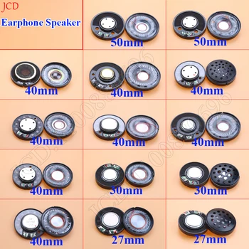 2PCS Nuovo 50mm 40mm 30mm 27mm Unità altoparlante per cuffie fai da te Eccellente diaframma sonoro Voce chiara Bassi profondi Altamente