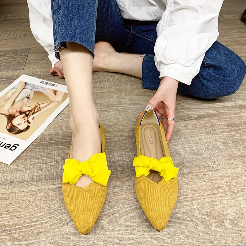 Trendy Women casual flat Shoes Pumps Wedding Shoes Female Pointed Stripper Dress office Shoes women