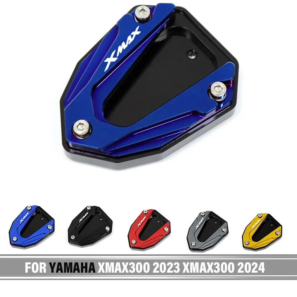 Foot Side Stand Extension Pad Support Motorcycle Accessories Side Stand Kickstand Enlarge Pad For YAMAHA XMAX300 2023 2024
