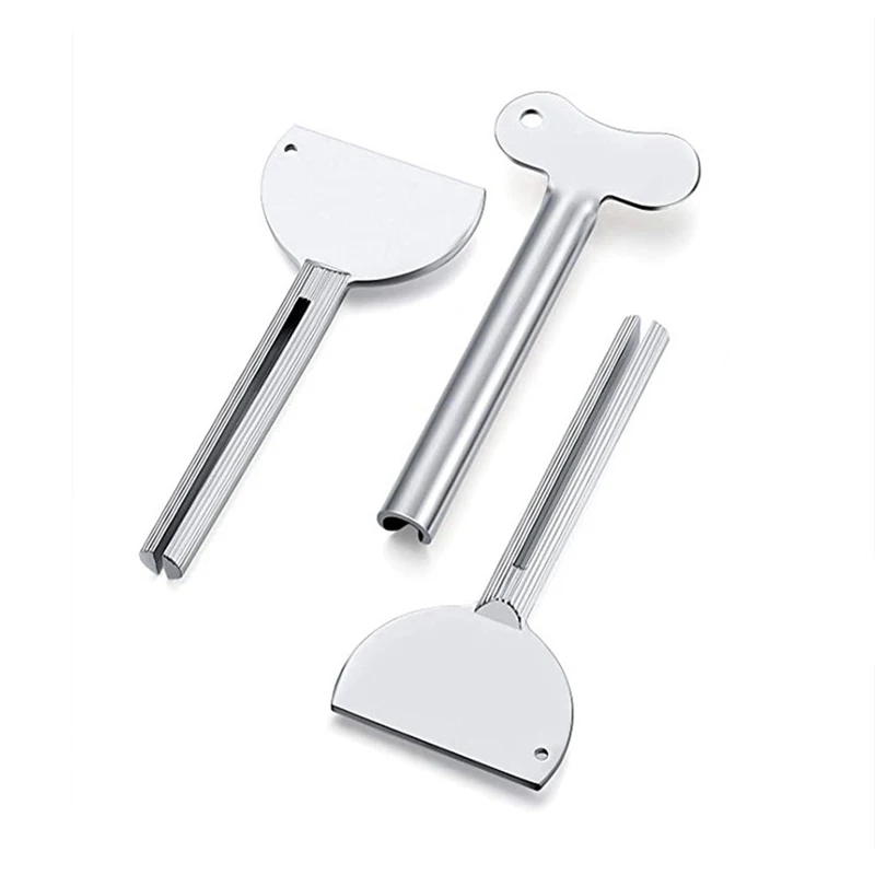 

Stainless Steel Toothpaste Squeezer Bathroom Accessories Facial Cleanser Squeezer Tube Rolling Press Squeezer Dispenser