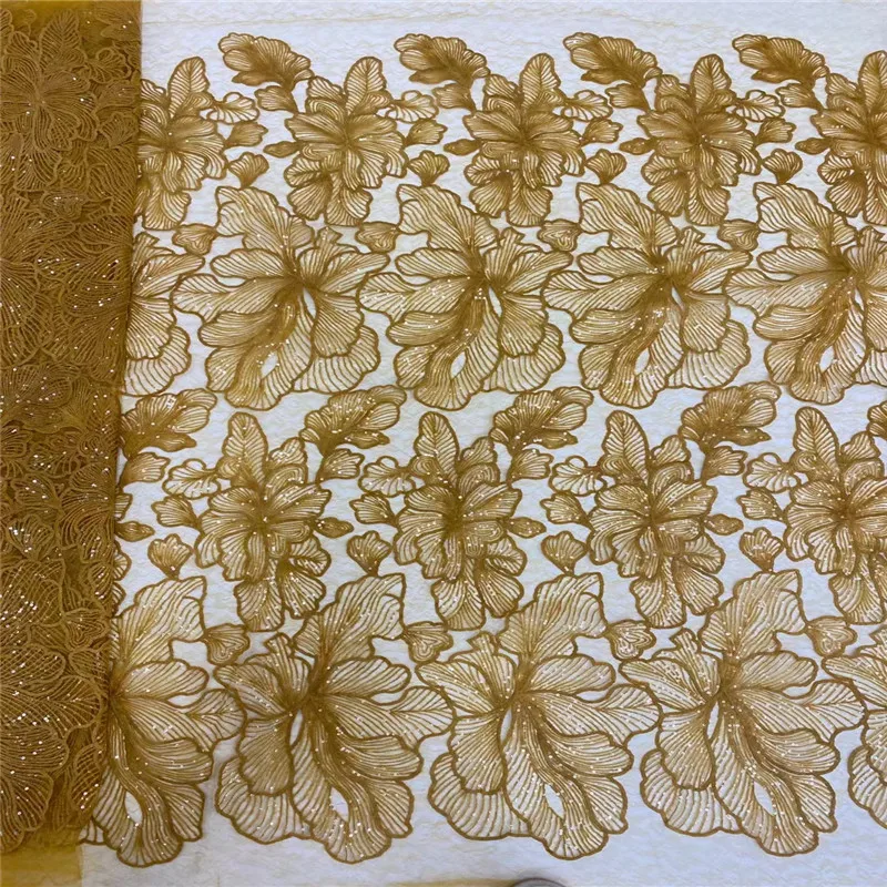 

African Lace Fabric 2023 High Quality Lace Hot Sale Embroidery French Tulle Lace Fabric Nigerian Lace Fabric For Wedding Dress