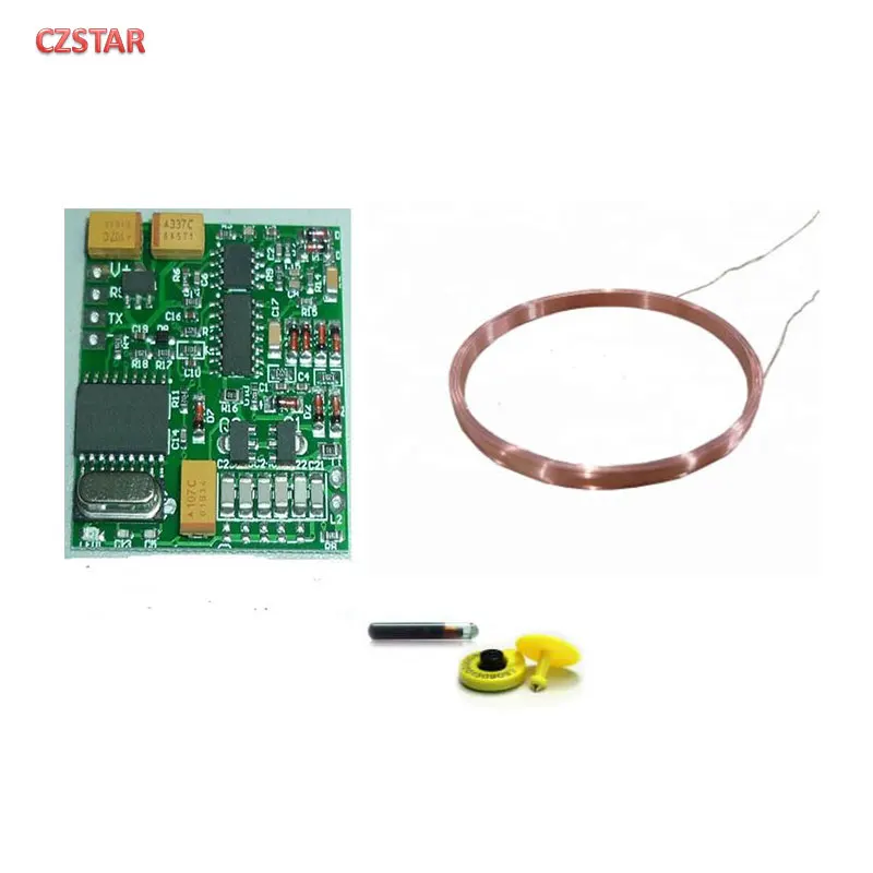 

Czstar 134.2kHz ISO11784/85 FDX-B rfid reader Animal Tag Ear Tag glass tag Long Range Reader Moulde UART microchip pet scanner