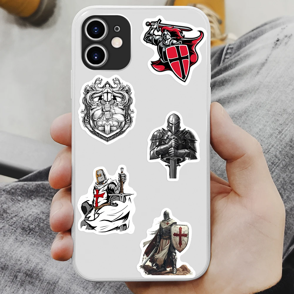 Crusader Templar Knight Stickers Art DIY Gift Kids Toy Decal For Laptop Phone Scrapbook Luggage Decorative Bottles Waterproof cartoon stickers,decorative stickers,self adhesive stickers,custom stickers,stationery stickers,paper stickers,adhesive stickers,decorative labels stickers,cartoon sticker,diy scrapbooking accessories