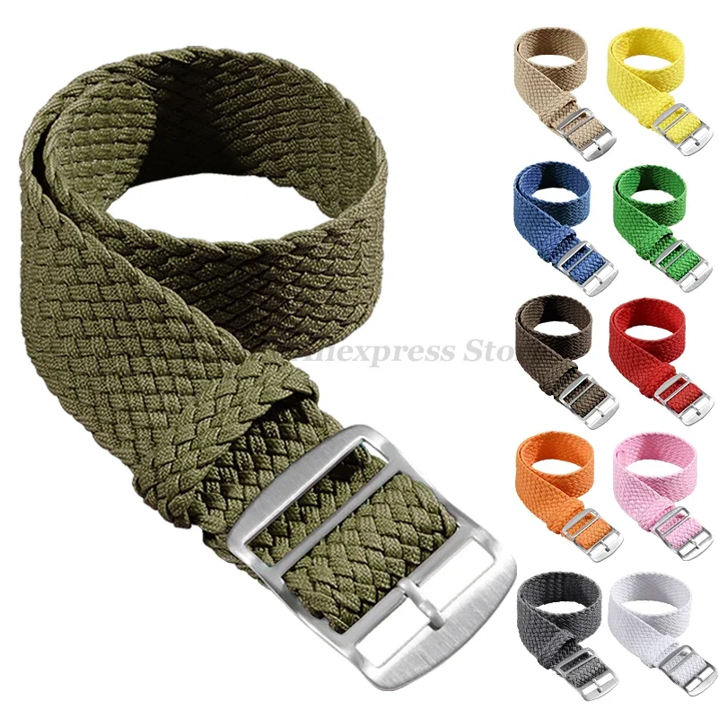 High-Quality Woven Nylon Fabric Watch Strap Replacement Wristband