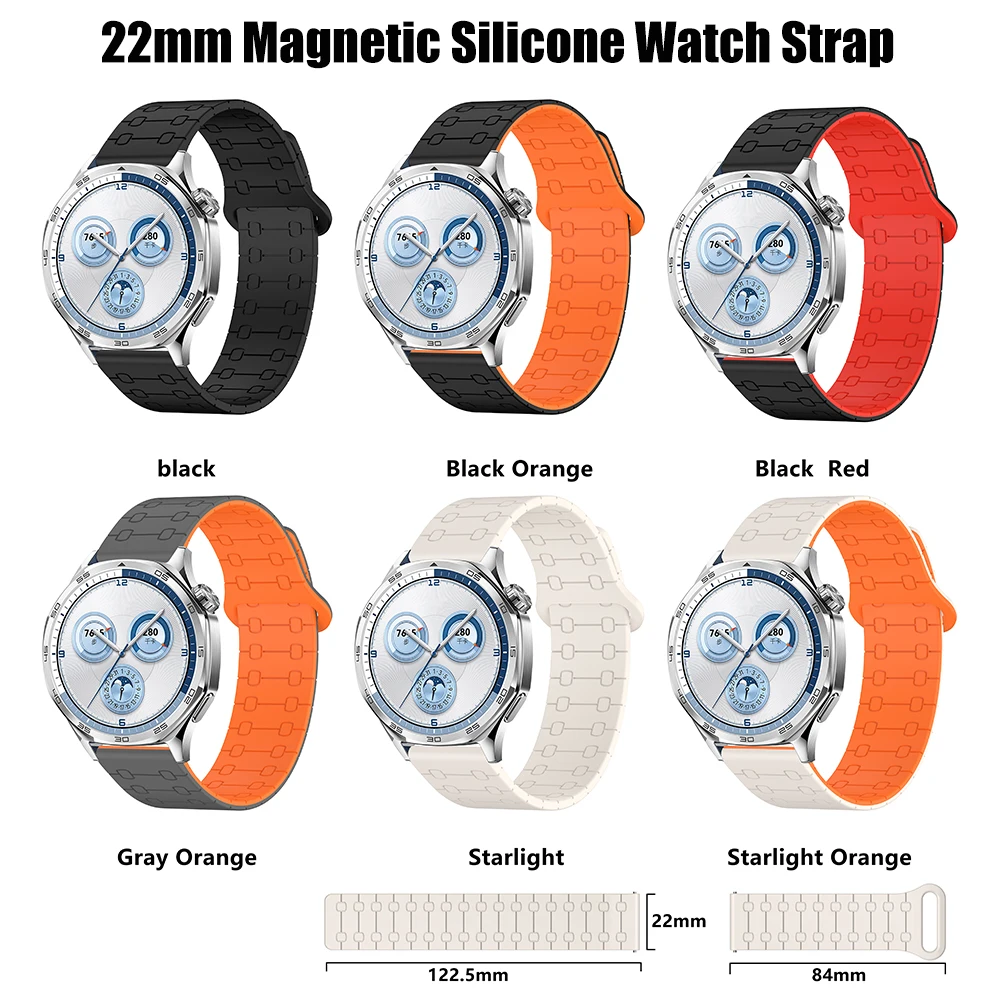 22 مللي متر المغناطيسي ساعة رياضية حزام لهواوي GT...