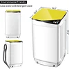 Giantex Full-Automatic Washing Machine Portable Washer and Spin Dryer 7.7lbs Capacity Compact Laundry Washer with Barrel Light 5