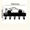 Hangers 1pc Racing Car Ornaments Metal Key Holder Wall Mount Hook Art Modeling Decorative Accessories Wall Mount Hook Hanger 2
