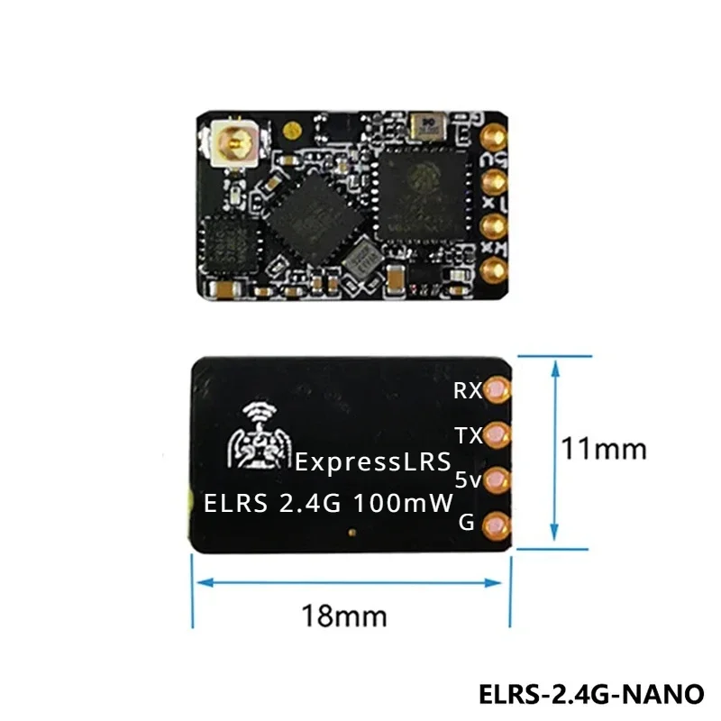 Récepteur ELRS 2.4GHz NANO ExpressLRS pour drone FPV RC, emballage d'origine