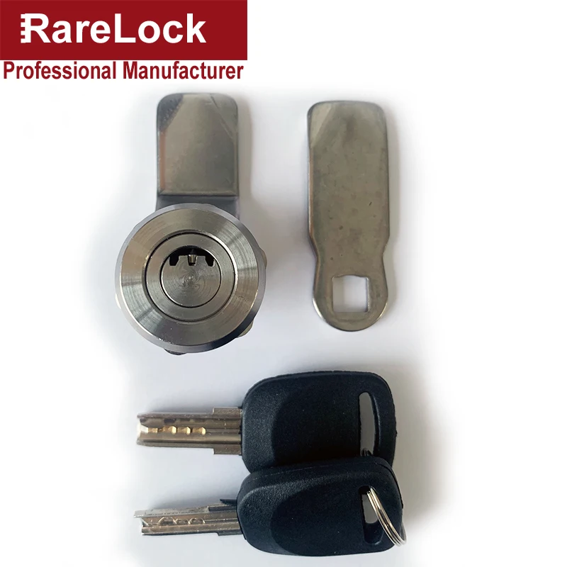 304 Stainless Cabinet Lock 2keys 2 Cam Piece 3 Length for Mailbox Toolbox Outdoor Yacht Ships