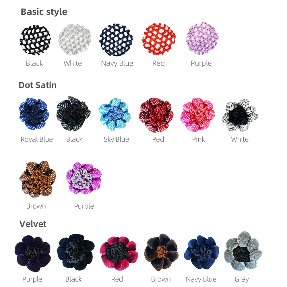 Elegant Bowknot Hair Net with Elastic Band