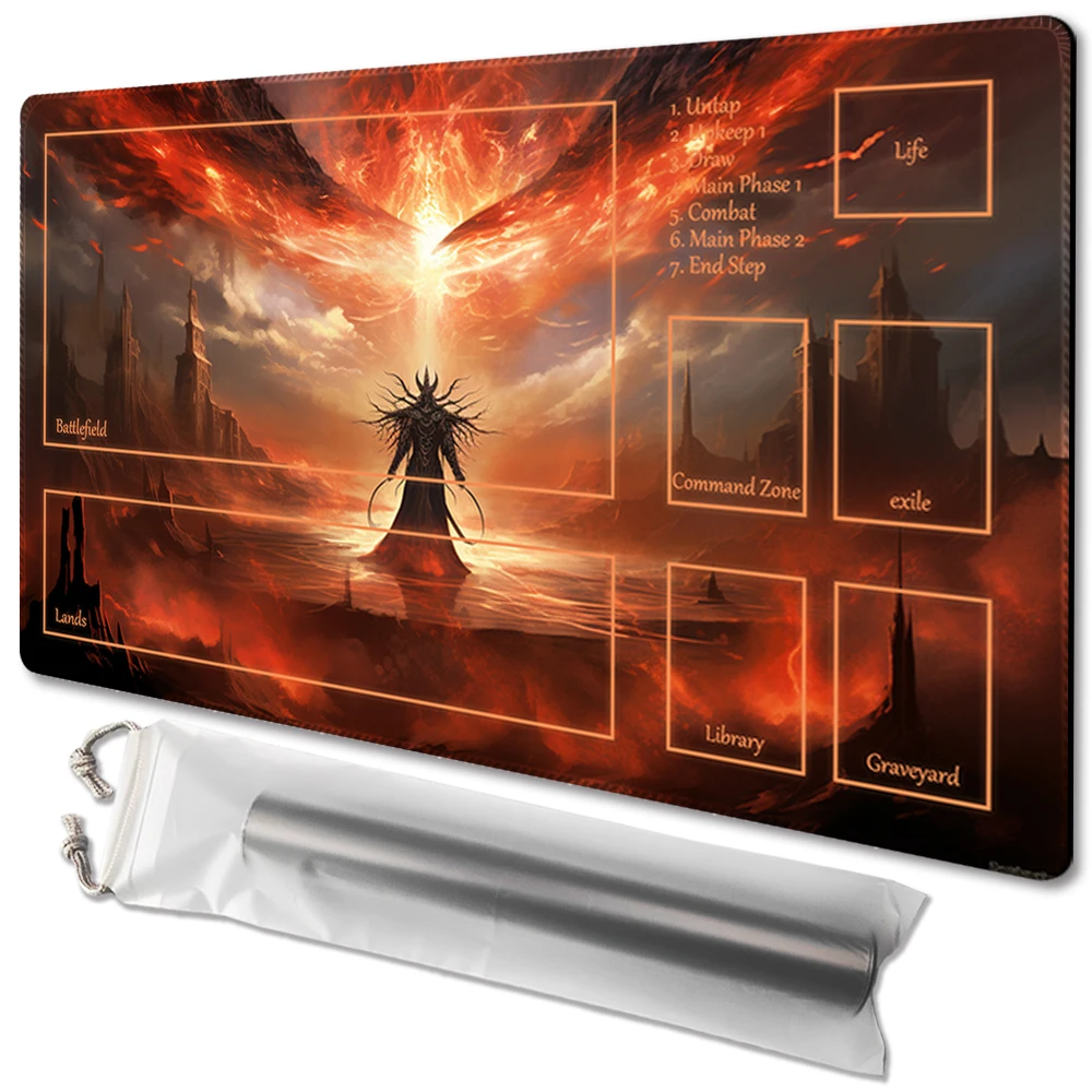 

Disaster befalls - Board Game TCG Playmat Table Mat Game Size 60X35 CM Mousepad Compatible for MTG CCG