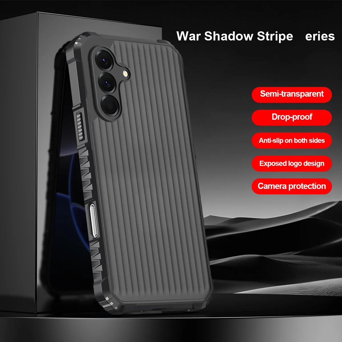 Enhanced Armor Stripes Phone Case with Four-Corner Protection