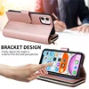 Flip Leather Wallet Case For iPhone 16E 16 Plus 15 14 Pro Max 13 12 11 XS XR X SE 2022 Zipper Purse Multi Card Cover Coque Etui 5