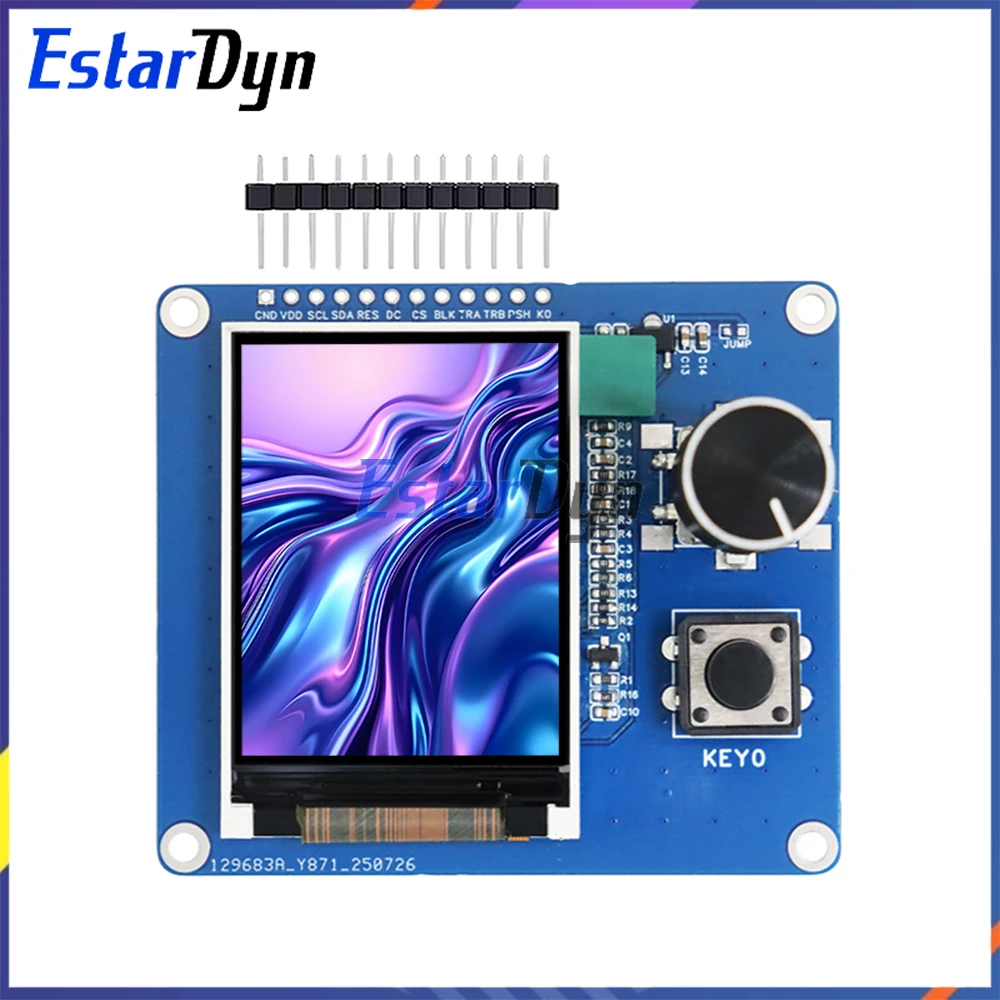 2.0 Inch TFT LCD Display with Rotary Encoder EC11, IIC SPI Interface ...