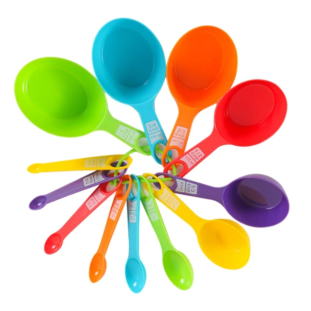 Measuring Cups Spoons Baking  Plastic Measuring Cups Spoon Set - Plastic  Measuring - Aliexpress