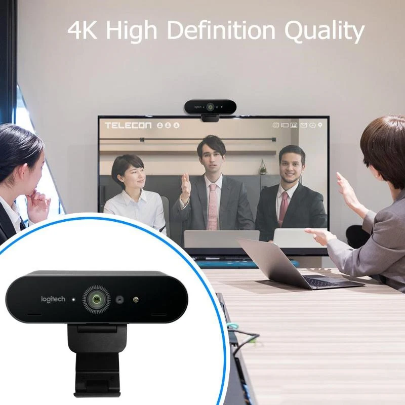 Logitech BRIO C1000e 4K HD Webcam Video Conference Streaming Recording Computer Peripherals For Pc pc webcam pc web camera computer camera conference camera