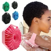 Silicone Body Brush for Showering Foam Shower Exfoliating Bath Massage Brushes Polygonal Handheld Body Scrubber Skin Cleaning 2