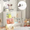 Kids Bookshelf, Bookcase Footboard, Toy Storage Cubby, Children's Toy Shelf, 35.4" L Toy Storage Cabinet, Fit for Children's 3