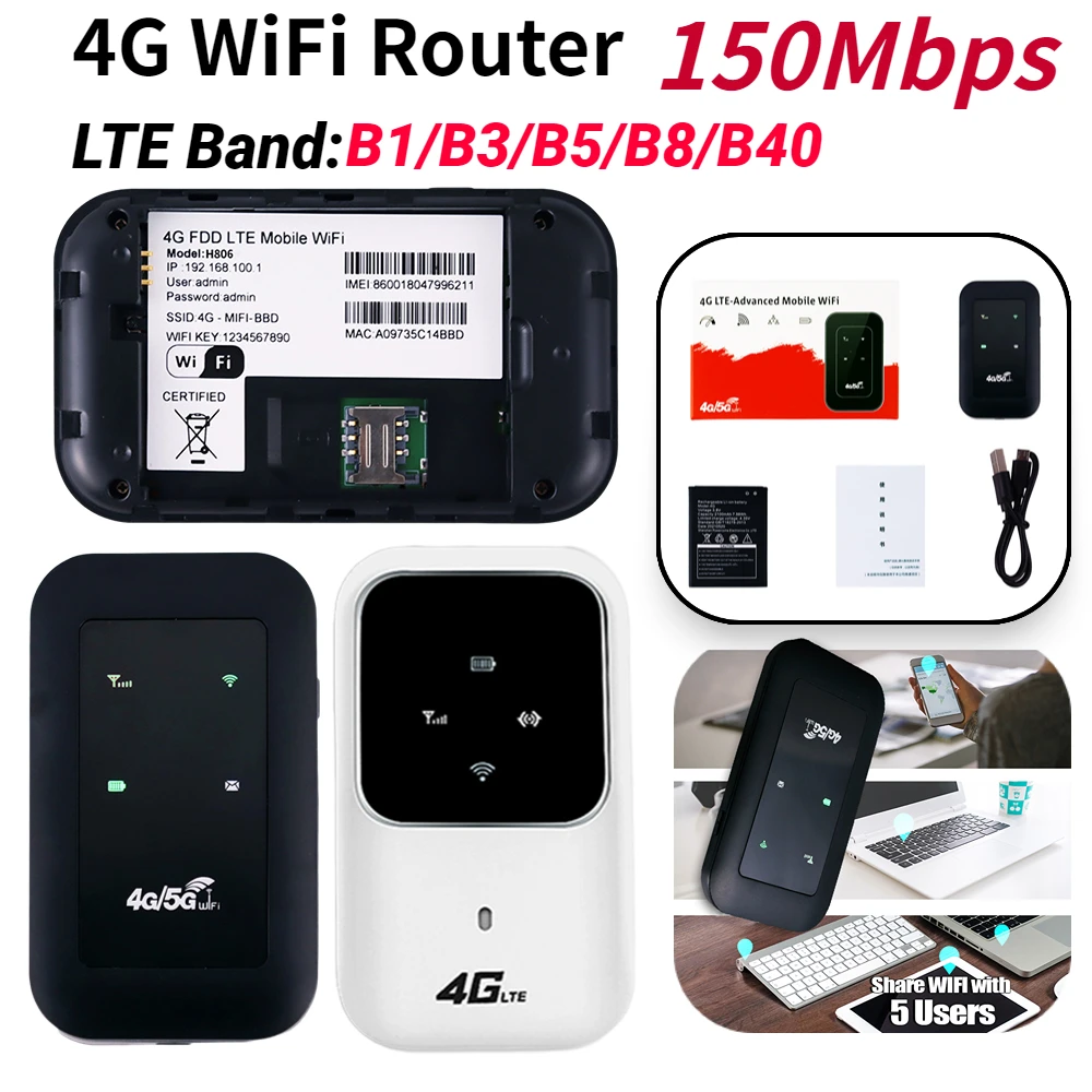 4G WiFi Router 4G LTE Router WiFi Repeater Signal Amplifier Network  Expander Mobile Hotspot Wireless Mifi Modem Router SIM Card - AliExpress