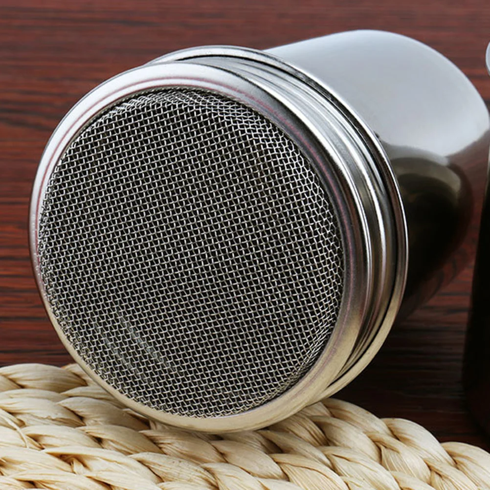 2pcs Stainless Steel Dredge Salt Sugar Pepper Shaker Bottle Dispenser for Salt Bottle Pepper Coffee Cocoa Cinnamon Powder spice shaker spice shaker set