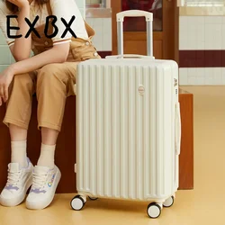 EXBX Japanese Small Fresh Luggage Female Trolley Box Male Durable Student Universal Wheel Password Suitcase Suitcase 여행 가방